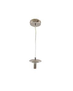 Metalen hanglamp zonder kap nikkel, Minne