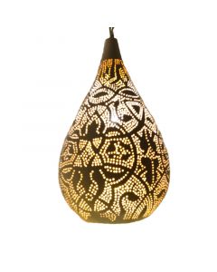 Witte oosterse hanglamp filigrain, Zina