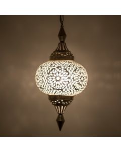 Transparante oosterse hanglamp mozaïek, Aicha