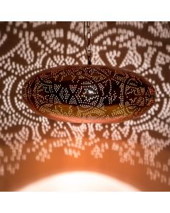Koperen oosterse hanglamp filigrain, Zina