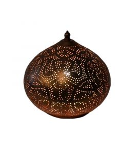 Koperen oosterse tafellamp filigrain, Nour
