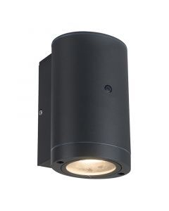 Antraciete buiten wandlamp met schemersensor Ivana, aluminium, modern, IP44