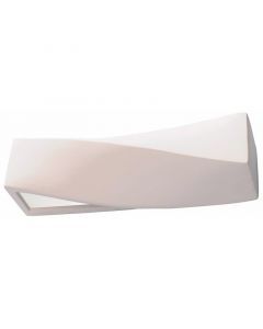 Moderne up down wandlamp Annick, wit, keramiek