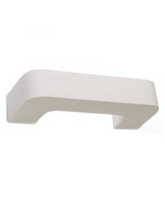 Moderne up down wandlamp Loekie, wit, keramiek
