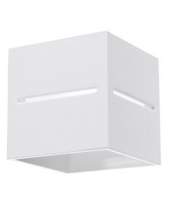 Witte up down wandlamp Jacky, aluminium