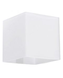 Witte up down wandlamp Jermy, glas