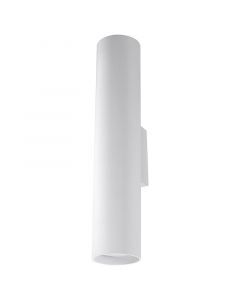 Witte up down wandlamp Harley, aluminium