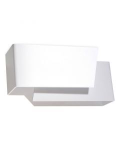 Moderne up down wandlamp Khaled, wit, aluminium