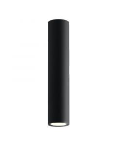 Zwarte opbouwspot Harley, aluminium, 30 cm