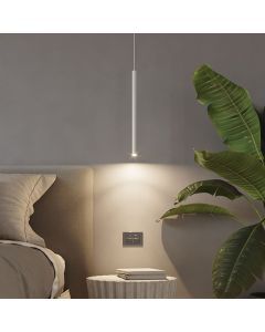 Moderne hanglamp Hillary, wit, aluminium