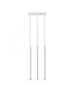 Moderne hanglamp Hillary, wit, aluminium, 3L