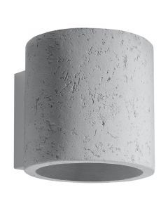 Betonnen up down wandlamp Amely, grijs