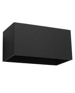 Zwarte up down wandlamp Andro, aluminium