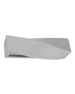 Moderne up down wandlamp Annick, grijs, keramiek