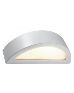 Moderne up down wandlamp Fadila, grijs, keramiek