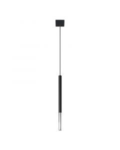 Moderne hanglamp Ilonca, chroom, aluminium