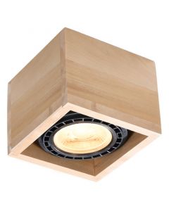 Landelijke opbouwspot Alfons, bruin, hout