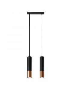 Moderne hanglamp Hediye, koper, aluminium, 2L