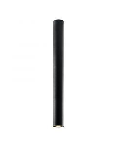 Zwarte opbouwspot Harley, aluminium, 60 cm