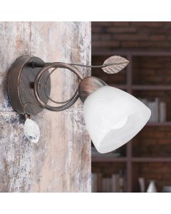 Roestkleurige wandlamp klassiek, Astrid