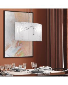 Moderne hanglamp Antoine, Wit