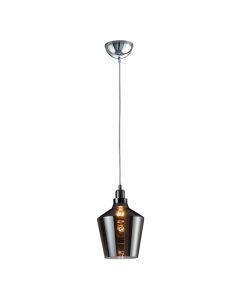 Mika hanglamp, glas - Rookglas, Zilver