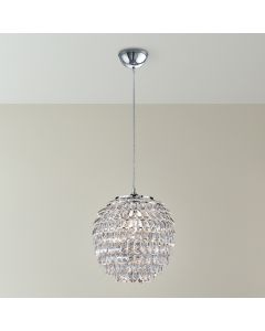 Chromen hanglamp retro, Ilse