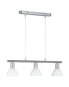 Nikkelen hanglamp glas, Babette