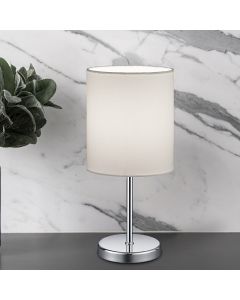 Moderne tafellamp Zoe, Chroom