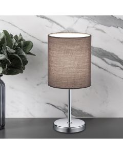 Moderne tafellamp Zoe, Chroom