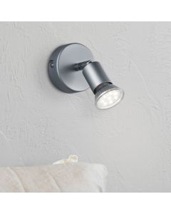 Zilveren wandspot modern, Belal
