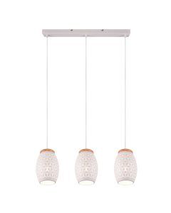 Witte hanglamp modern, Delana
