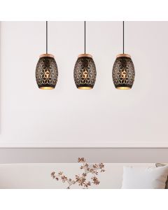 Zwarte hanglamp modern, Delana