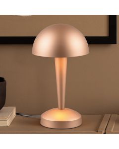 Taupe tafellamp modern, Delila, met touchdimmer