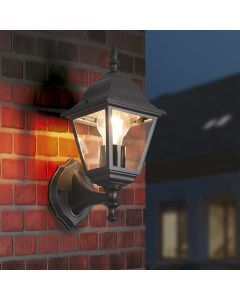 Zwarte buitenlamp klassiek, Lavina, IP44