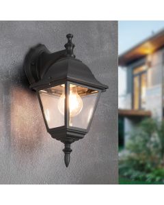 Zwarte buitenlamp klassiek, Lavina, IP44