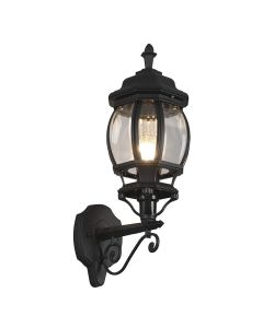 Zwarte buitenlamp klassiek, Evander, IP23