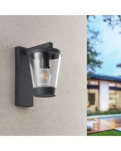 Moderne buitenlamp Kerstin, antraciet, aluminium, IP44