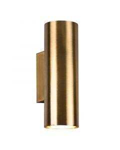 Bronzen up down wandlamp modern, Kaso