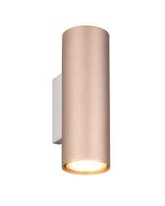 Bruine up down wandlamp modern, Kaso