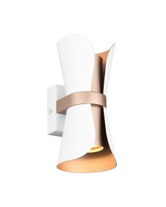 Witte wandlamp design, Suad, met schakelaar