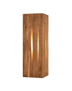 Landelijke wandlamp hout, Karijn