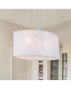 Chromen hanglamp Quinten, metaal