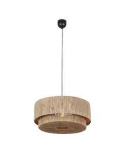 Beige eettafel hanglamp landelijk, Rinus