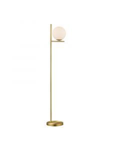 Messing vloerlamp modern, Silkis, met schakelaar