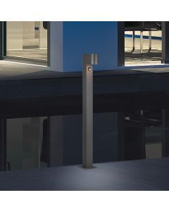 Antraciete staande buitenlamp met bewegingssensor Laurien, aluminium, modern, IP44