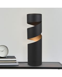 Zwarte tafellamp design, Marouan, met schakelaar