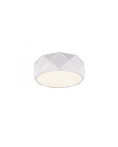 Witte plafonniere Soloro, metaal, modern