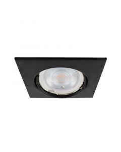 Zwarte inbouwspot Isabis, metaal, modern