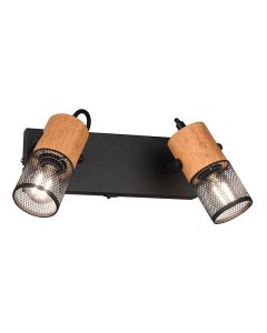 Vintage wandspot Jessica, zwart